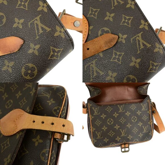 LOUIS VUITTON Cartouchiere MM Shoulder Bag Monogram Leather Brown M51253 32YF045 - Picture 7 of 16